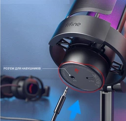 Микрофон Fifine RGB AmpliGame A8W White фото от покупателей 14