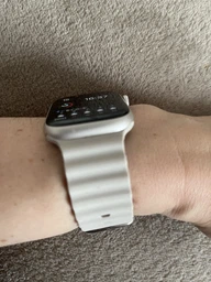 Силіконовий ремінець Fruct Ocean для Apple Watch 42/44/45/46/49 mm White Black фото від покупців 9