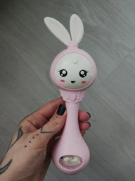 Інтерактивне музичне брязкальце Baby Molar Rattle sobebear YL 5505 прорізувач для зубів Зайчик рожевий фото от покупателей 2