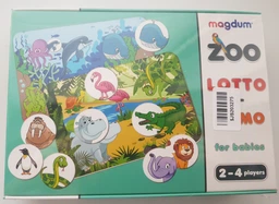Настільна гра «Лото+мемо Зоопарк», 4 поля, 40 фішок Magdum(ME5032-21EN) фото від покупців 2