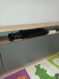 Стенка в гостиную Doros U3 Тахо/Графит 180х33х48 см (41510091) фото від покупців 2