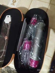 Фен-щетка-браш мультистайлер 5в1 Hot AIR Styler Стайлер для укладки волос придания объема и выпрямления Коробка чехол кейс тубус