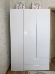 Шкаф для одежды Doros Эктор 3 ДСП 116х180х49.5 см Белый (80737076) фото от покупателей 8