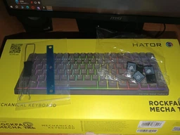 Клавиатура проводная Hator Rockfall 2 Mecha TKL Orange USB Black (HTK-520)