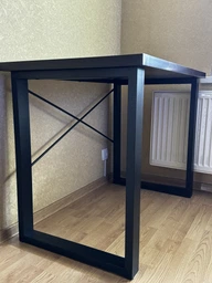 Письменный стол Ferrum-decor Драйв 750x1400x600 Черный металл ДСП Дуб Сонома 32 мм (DRA172) фото от покупателей 2