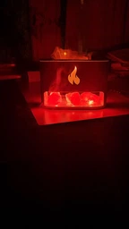 Нічник Соляна лампа FLAME Aroma Difusser з ультразвуковим зволожувачем повітря та імітацією полум'я резервуаром для ефірної олії аромадифузор Белый