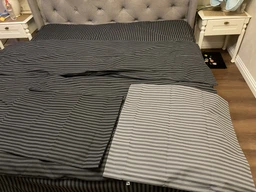 Комплект постельного белья Moon&Star Евро 200х220 см наволочки 4х70х70 см Gray Stripe&Black Бязь Gold Люкс (MS-820001059) фото от покупателей 3