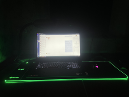 Игровая поверхность RUIJING-Qi 300х800х4 мм 15 Вт RGB черный с беспроводным зарядным устройством
