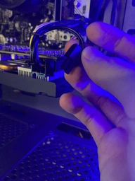 Переходник удлинитель GPU PCI-E плоский 20 см 8 pin на 8 (6+2) 2 пин кабель (529750824) Черный