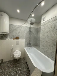 Карниз для ванної Комфорт Люкс кутовий 170×70 фото від покупців 2
