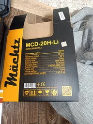 Шуруповерт аккумуляторный Mächtz MCD-20H-Li, 2 АКБ в кейсе