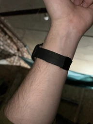 Силиконовый ремешок Fruct Magnetic Buckle для Apple Watch 42/44/45/46/49 mm Магнитная застежка Black фото от покупателей 3