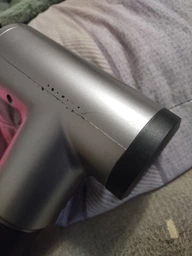 Ударный массажный пистолет для тела Fascial Gun Black для спины и всего тела мышечный массажер с 4 насадками