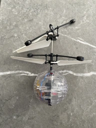 Літаючий, блискучий куля акумуляторний LED Flying Ball JM888 Прозорий USB (ICL44)