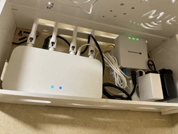 Полка для роутера WiFi Сова и звезды коробка 40*20*10 см Белая фото от покупателей 5