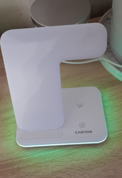 Беспроводное зарядное устройство Canyon WS-303 3 в 1 QI White (CNS ...