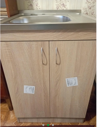 Мойка с тумбой AQUAMARIN BoxWood 600 Walnut (Орех)+Сифон