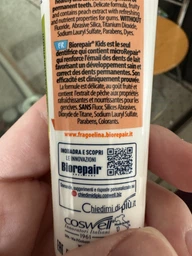 Дитяча зубна паста Biorepair Веселі мішені 0-6 років персик 50 мл фото від покупців 2