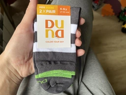 Набір дитячих шкарпеток бавовняних 4 пари для хлопчиків DUNA 1068 16-18 Сірий (2100001512118) фото від покупців 1