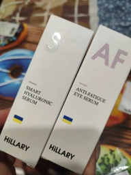 Набор Cыворотка Hillary Smart Hyaluronic 30 мл гиалуроновая + Сыворотка вокруг глаз Hillary Anti-fatigue 10 мл восстанавливающая HI-11-122 фото от покупателей 2