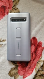 Чехол противоударный с подставкой Protective Rugged Standing Cover SM-G977 для Samsung Galaxy S10 5G (6.7") Silver фото от покупателей 1