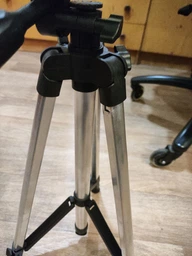 Штатив Tripod телескопический универсальный с 3D-головкой 134см Серебристо-чёрный (330-A)