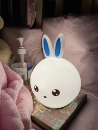 Детский силиконовый безопасный ночник ЗАЙЧИК Grant Rabbit Lamp, ночная LED лампа на аккумуляторе 5 цветов подсветки