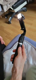 Беспроводная селфипалка Selfie Stick QS2s.2 портативный штатив трипод с подсветкой с пультом дистанционного управления для телефона Android IPhone черная с Bluetooth фото от покупателей 6