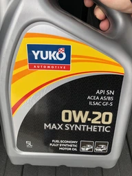 Масло YUKO MAX SYNTHETIC 5W-30 SAE API SN 1л, арт.смаз243 фото от покупателей 5