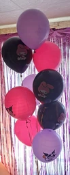 Набір повітряних куль для свята 18шт Куромі, (Kuromi) геншен, манги, hello kitty, Санріо Кітті, Мелоді аніме (NST)