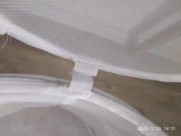 Кошик складаний Handy Home Хмарка на пружині з кришкою на липучках 50х45х45 см Білий (UC-132) фото від покупців 3
