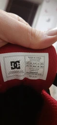 Кроссовки DC Pure High Top EV White Grey Red 33/2/21.3 см