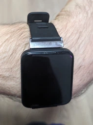 Силиконовый ремешок MiJobs Active для Xiaomi Redmi Watch 2/Redmi Watch 2 Lite черно-серебристый фото от покупателей 4