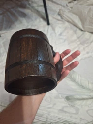 Пивной бокал MyFancyCraft Бочка из дерева 600 мл (BM0002) фото от покупателей 7