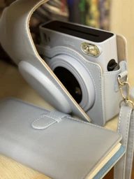 Набір фотоальбом + протиударний чохол для Fujifilm Instax Square SQ1/SQ6/SQ40, блакитний