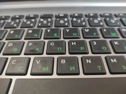 Наклейка на клавиатуру XoKo 68 keys UA/rus green, Latin white (XK-KB-STCK-MD)