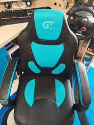 Геймерское кресло GT Racer X-1414 Blue/Yellow (Kids) фото от покупателей 1