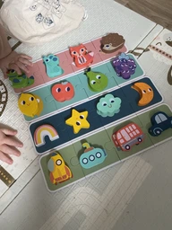 Розиваюча Гра “Тактильне лото” Tooky Toy Лото Вивчаємо форми