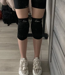 Наколінники PowerPlay PP-8000 Elastic Knee Support (пара) червоні M фото від покупців 2