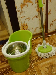 Набор для уборки турбо швабра и ведро с отжимом Spin MOP 360 (31901IM467) фото от покупателей 11