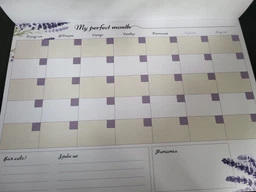 Планер на месяц настольный LifeFLUX My Perfect Month Фианит, А4, 52 л. (LFMOUPFI036)
