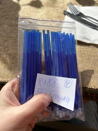 Стрижні для Ручки Пиши-стирай (13см - 0.5 мм) 50 шт blue фото от покупателей 1