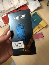 Усиленный аккумулятор DEJI (3500 mAh) для iPhone X + Набор инструментов High Copy фото от покупателей 8