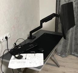 Настільне кріплення для монітора OfficePro MA712B 17-49" Black (MA712B) фото від покупців 14