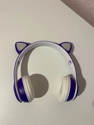 Наушники Bluetooth УШКИ CATear LED безпроводные RGB VZV-23M-Pink