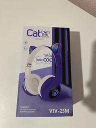 Наушники Bluetooth УШКИ CATear LED безпроводные RGB VZV-23M-Pink фото от покупателей 3