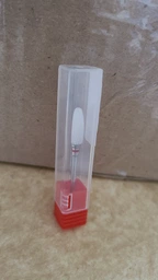 Фреза керамічна Nail Drill для зняття гель-лаку (Кукурудза) - 640 701 Flame S(F) (червона насічка)