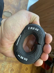 Еспандер кистьовий силіконовий PowerPlay PP-4330 Hand Grip Loops Hard 31.5-36 кг Чорний фото від покупців 2