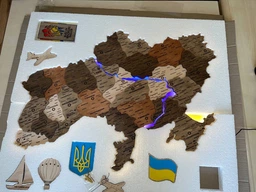 Настенная 3D карта Украины 100x70см з подсветкой Днепра на акриле, в максимальной комплектации, GOODMARK фото от покупателей 1