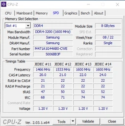 Ноутбучная оперативная память Samsung DDR4 8GB 3200MHz SO-DIMM 1Rx8 PC4-3200AA (M471A1K43EB1-CWE) фото от покупателей 2